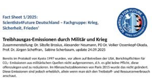 Fact Sheet: THG-Emissionen durch Militär und Krieg